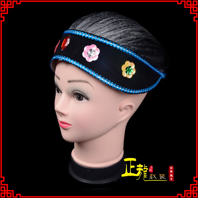 尉犁老旦媒婆穷老太婆假发套 老旦头套