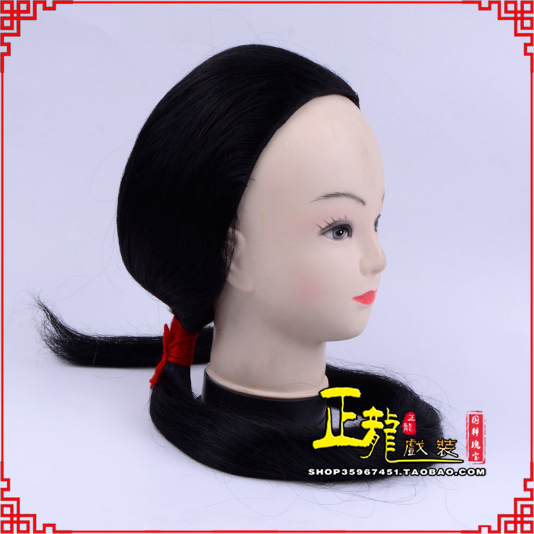 尉犁古装影视演出头套花旦假发 真发古装发